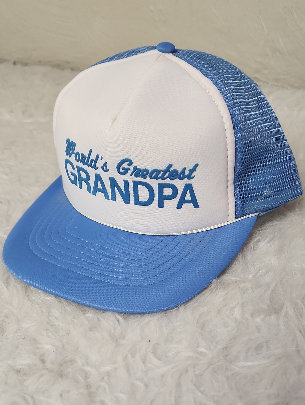 Vintage Novelty "World's Greatest Grandpa" Trucker Hat - Fun, Weird, Gift